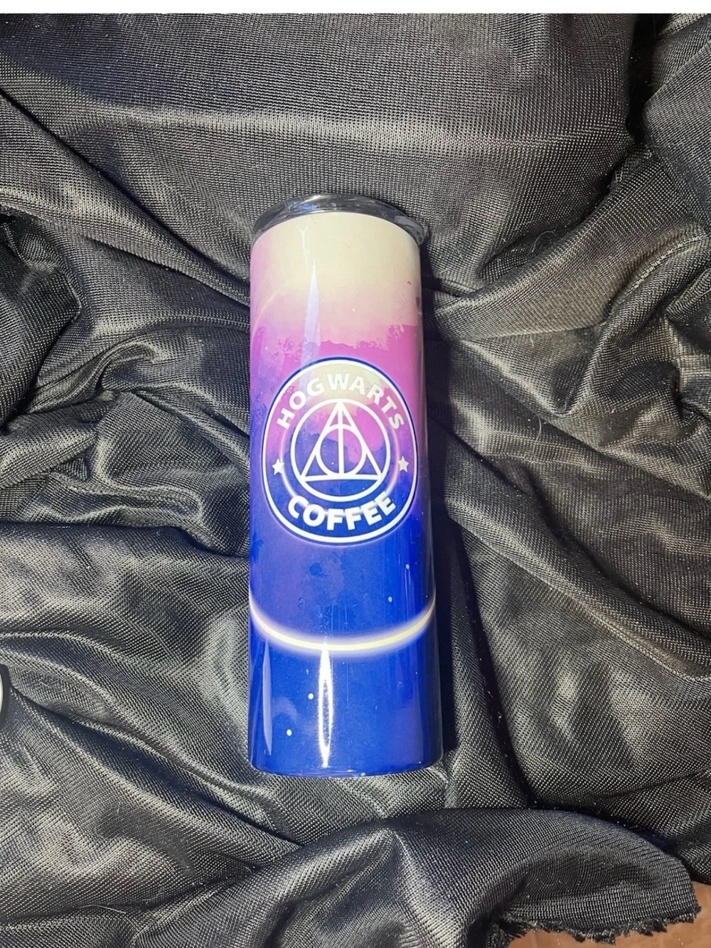 Hogwarts Coffee Ombre Stainless Travel Tumbler - Pink & Blue